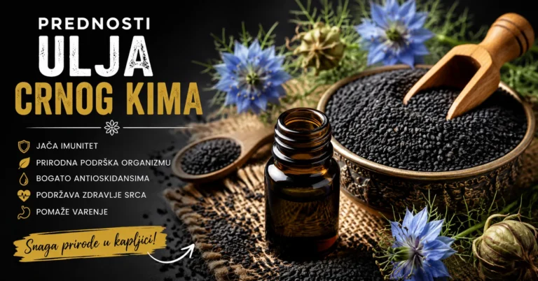 Prednosti ulja crnog kima – hladno cijeđeno ulje Nigella sativa za prirodnu podršku imunitetu i zdravlju